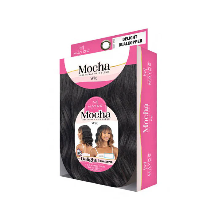 Mayde Beauty Mocha 100% Human Hair Blend Wig - DELIGHT - Image 8