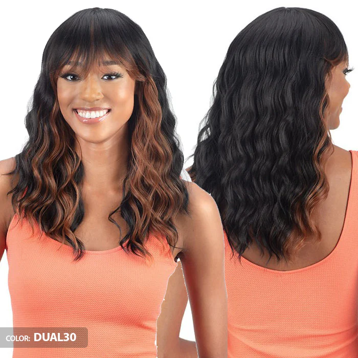 Mayde Beauty Mocha 100% Human Hair Blend Wig - HONEY - Image 3
