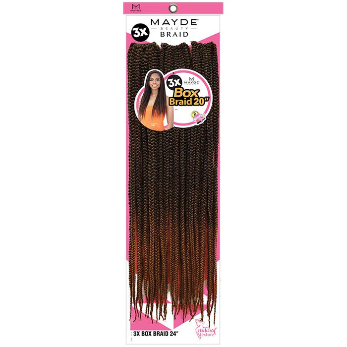 Mayde Beauty Pre-Looped Crochet - BOX BRAID 14"/16"/18"20" 3X - Image 3