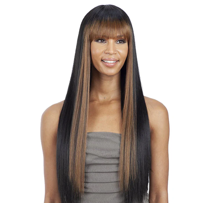 Mayde Beauty Axis Sleek Straight Full Wig with a Natural China Bang - JUPITER