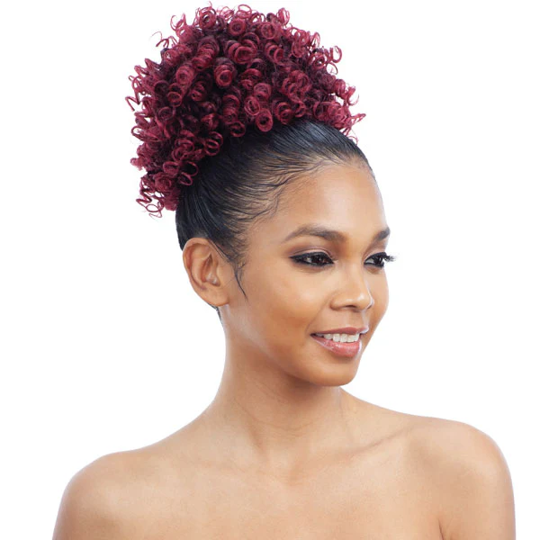 Mayde Beauty Synthetic Drawstring Ponytail and Bang HONEY DOLLIES - Image 2