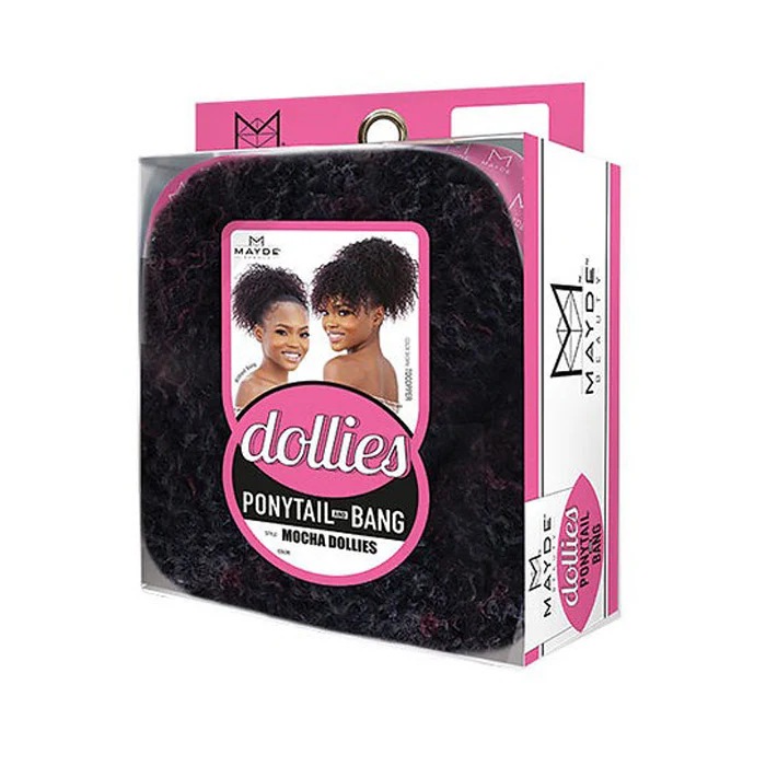 Mayde Beauty Dollies Drawstring Ponytail and Bang - MOCHA DOLLIES - Image 4
