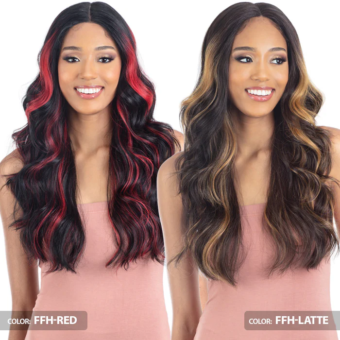 Mayde Mocha 100% Human Hair Blend HD Lace Front Wig - VANILLA - Image 2