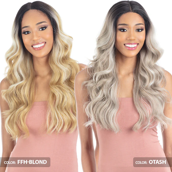 Mayde Mocha 100% Human Hair Blend HD Lace Front Wig - VANILLA - Image 3