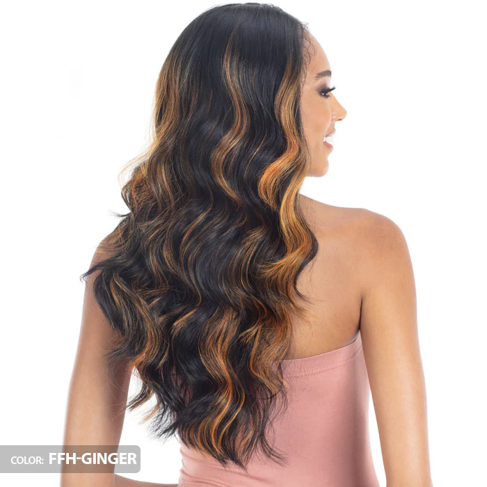 Mayde Mocha 100% Human Hair Blend HD Lace Front Wig - VANILLA - Image 4