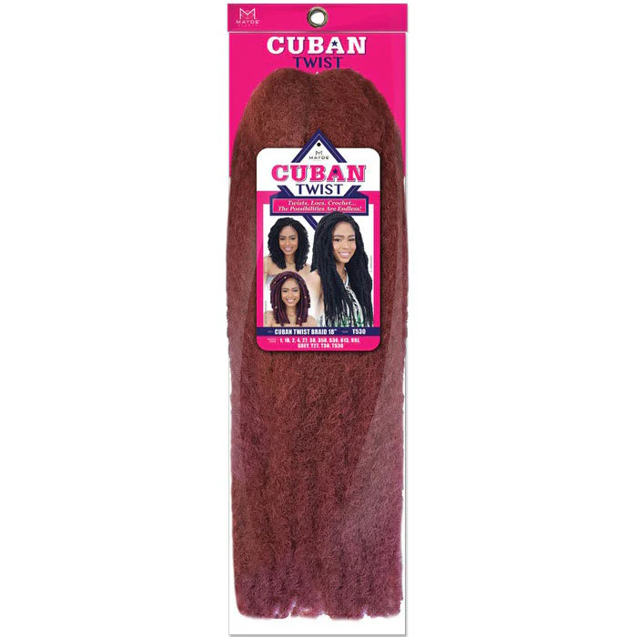 Mayde Pre-Stretched Crochet Braid - CUBAN TWIST 18" - Image 4