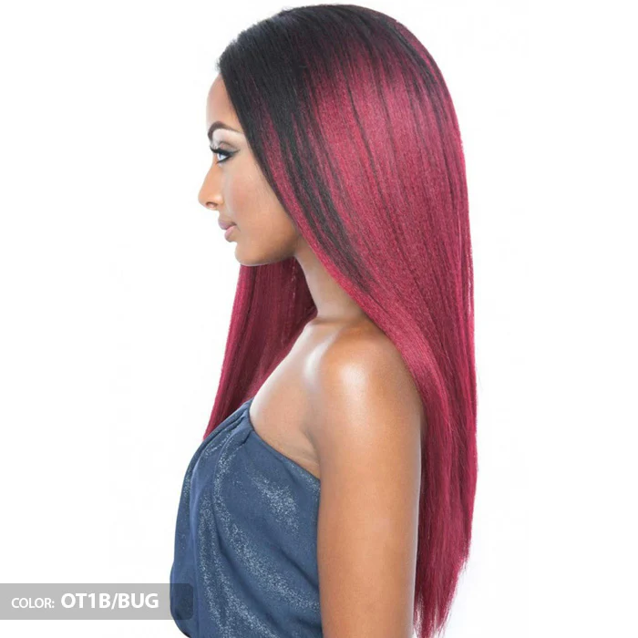 Mega Brazilian Human Hair Mix Uni Weave STRAIGHT NATURAL YAKY 24 Inch - Image 2
