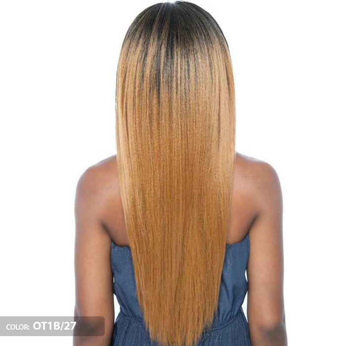 Mega Brazilian Human Hair Mix Uni Weave STRAIGHT NATURAL YAKY 24 Inch - Image 3