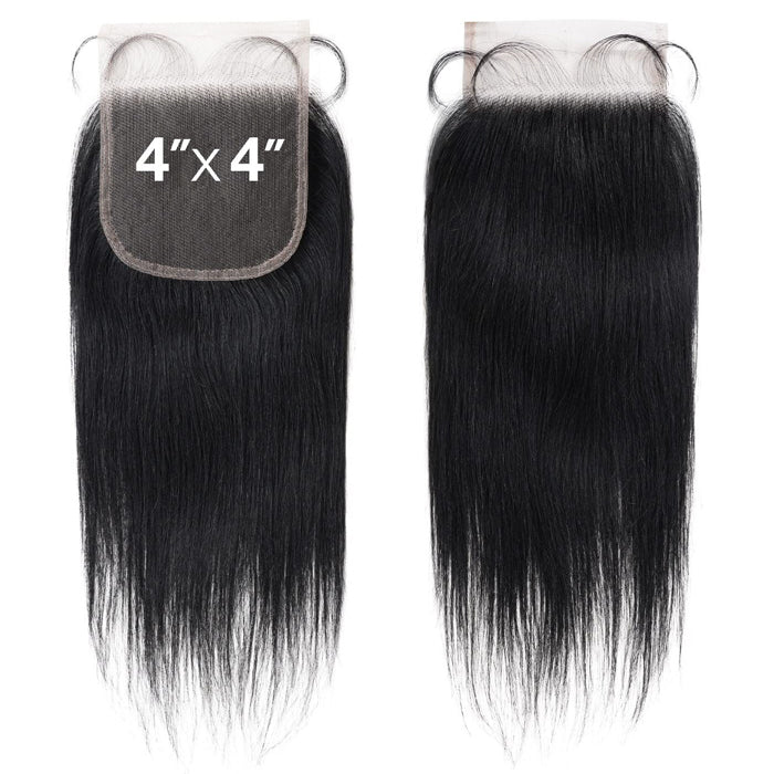 Milky Way Pure 100% Human Hair 4x4 HD Lace Closure - STRAIGHT 10" - Image 2
