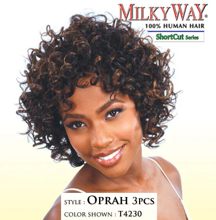 MilkyWay ShortCut Human Hair Weave OPRAH 3PCS - Image 2