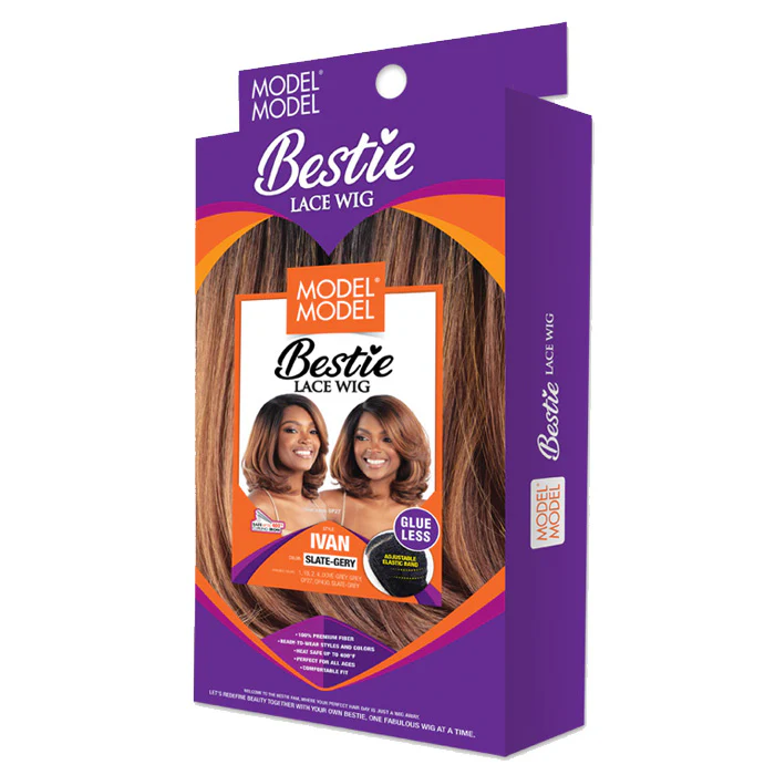 Model Model Bestie Glueless 5" Deep Lace Part Wig - IVAN - Image 5