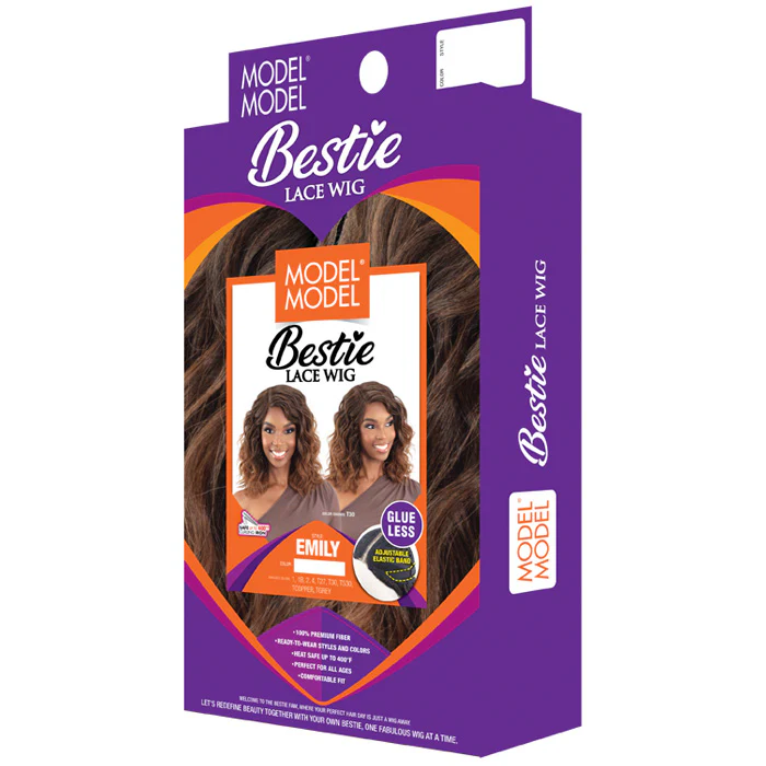 Model Model Bestie Glueless Lace Part Wig - EMILY - Image 5