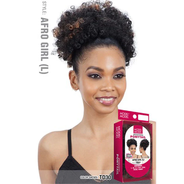 Model Model Drawstring Ponytail - AFRO GIRL (L) - Image 2