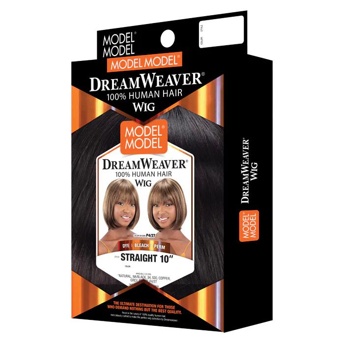 Model Model Dream Weaver 100% Human Hair Full Wig - STRAIGHT 10" - Image 6