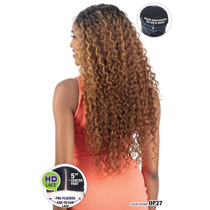 Model Model Gardenia 5" Deep Part HD Lace Wig - PEONY - Image 6