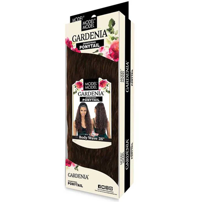 Model Model Gardenia Drawstring Ponytail - BODY WAVE 26" - Image 3