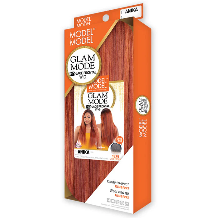 Model Model Glam Mode Glueless 13x6 HD Lace Front Wig - ANIKA - Image 4