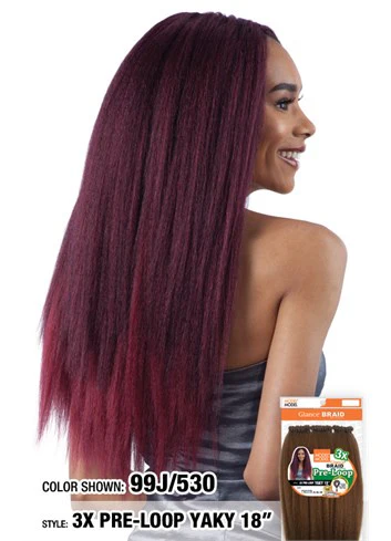 Model Model Glance Braid 3X Pre-Loop YAKY 18 Inch - Image 3