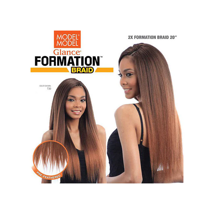 Model Model Glance Crochet Braids - 2X FORMATION 20" - Image 3
