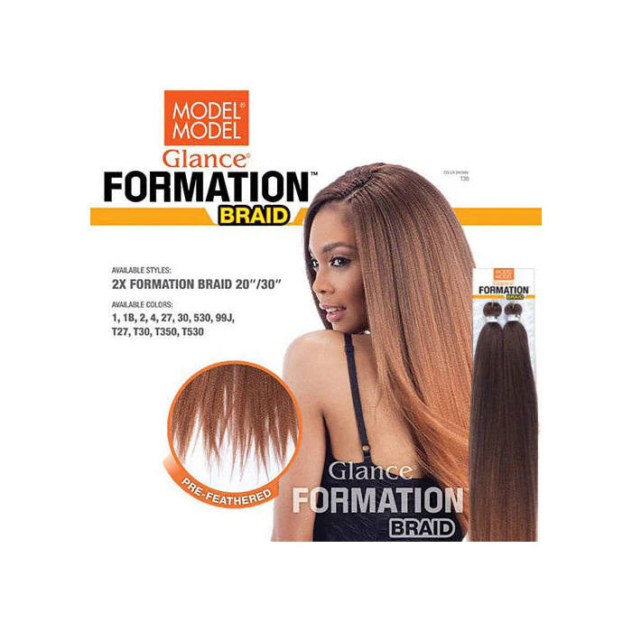 Model Model Glance Crochet Braids - 2X FORMATION 20" - Image 4