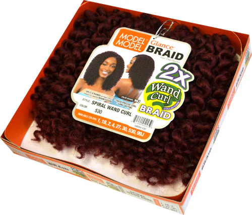 Model Model Glance Crochet Braids - 2X SPIRAL WAND CURL - Image 3
