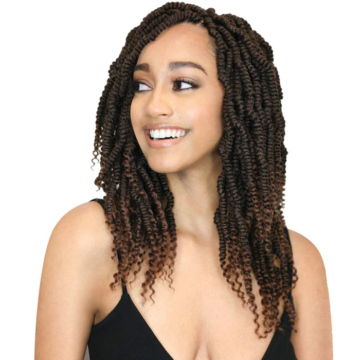 Model Model Glance Pre-Looped Crochet Braid - 2X LARGE BOMB TWIST 12" - Image 3