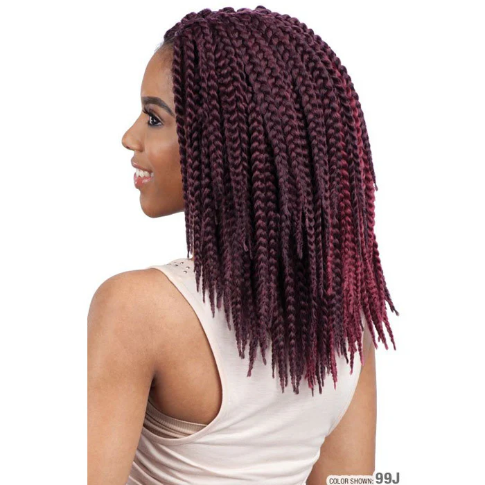 Model Model Glance Pre-Looped Crochet Braid - MEGA BOX BRAID 10" - Image 2