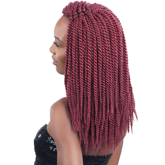 Model Model Glance Pre-Looped Crochet Braid - SENEGALESE TWIST LARGE 12" - Image 2
