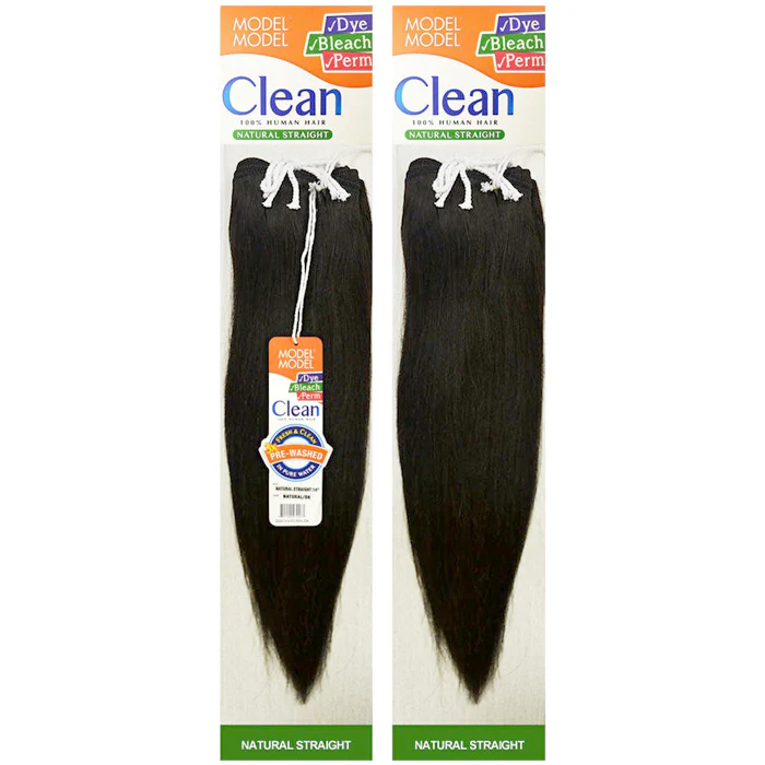 Model Model Human Hair Weave - NATURAL STRAIGHT 10-24" - Image 2