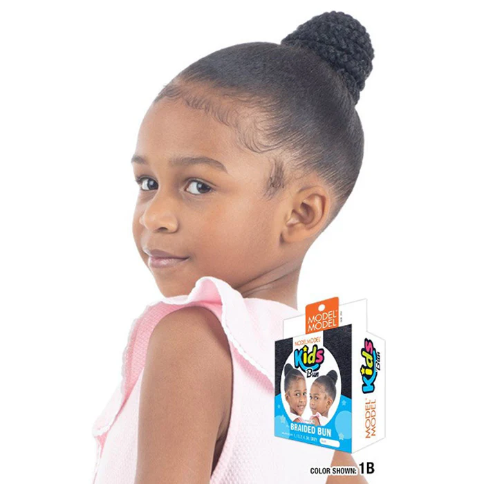 Model Model Kids Bun Ponytail - BRAIDED BUN - Image 2