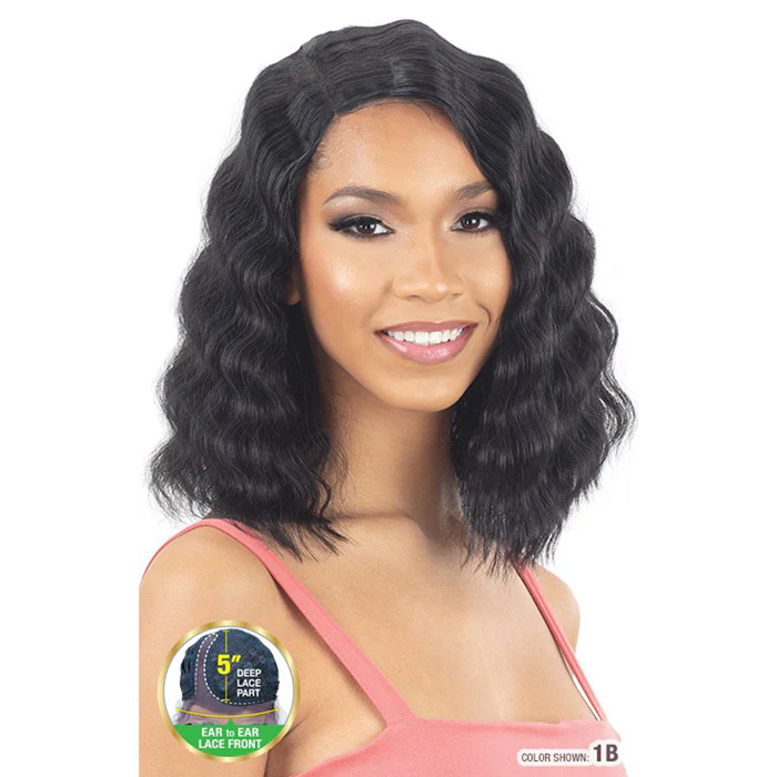 Model Model Lace to Lace HD Lace Front Wig - DEFINED CRIMP CURL - Image 3
