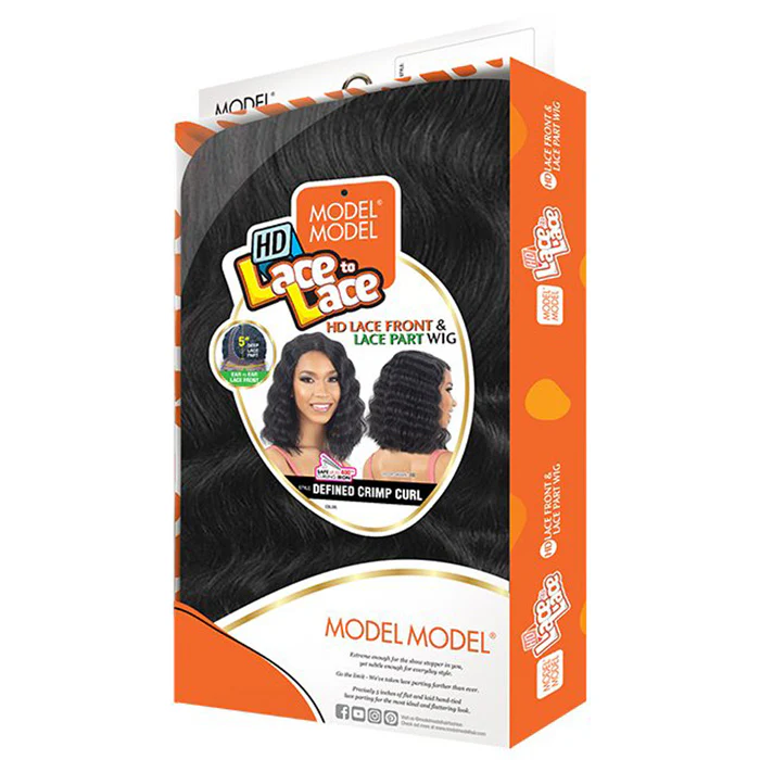 Model Model Lace to Lace HD Lace Front Wig - DEFINED CRIMP CURL - Image 6