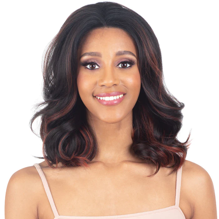 Model Model Miss Divine Glueless Human Hair Blend HD Lace Front Wig - GIA - Ear to Ear Lace - Image 3