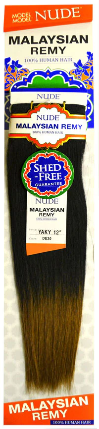 Model Model Nude 100% Human Hair Weaves - MALAYSIAN REMY YAKY 10S - 18 Inch - Image 2