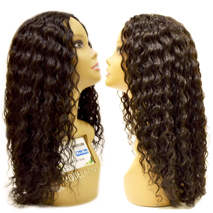 Model Model Nude Blue Virgin Remy 100% Human Hair Weaves - BRAZILIAN DEEP WAVE 12" - Image 2