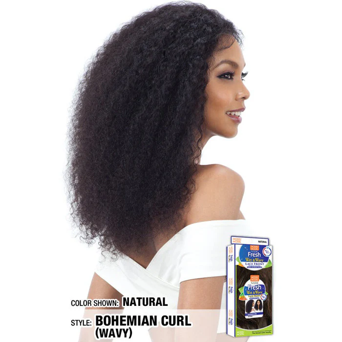 Model Model Brazilian Human Hair Lace Front Wig - BOHEMIAN CURL - Image 3