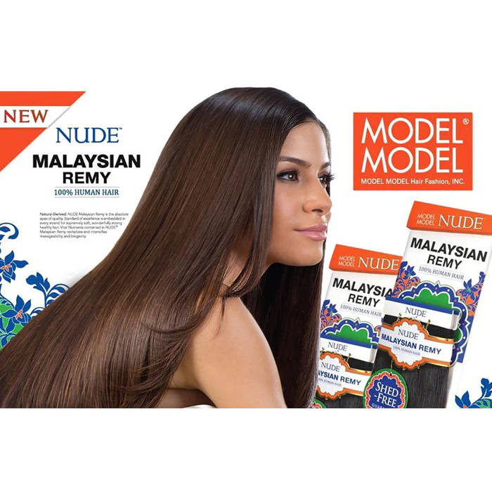 Model Model Nude Malaysian Remy 100% Human Hair Weaves - YAKY 12" OMBRE TWO TONE - Image 3