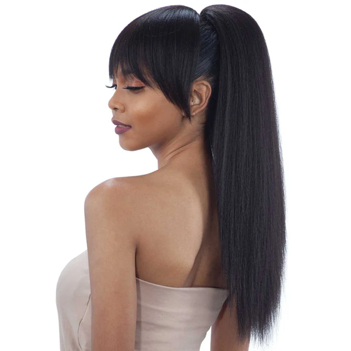 Model Model Ponytail And Blunt Bang YAKY STRAIGHT 2PCS - Image 2