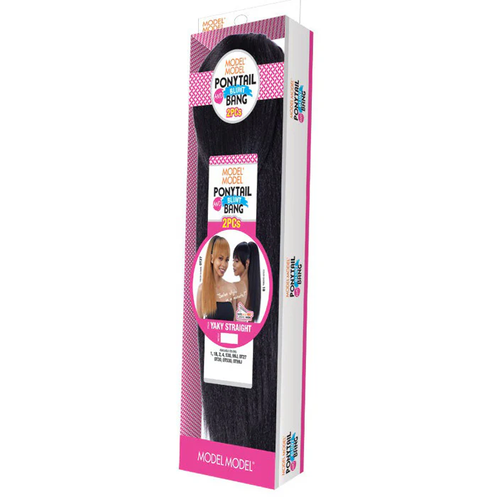 Model Model Ponytail And Blunt Bang YAKY STRAIGHT 2PCS - Image 5