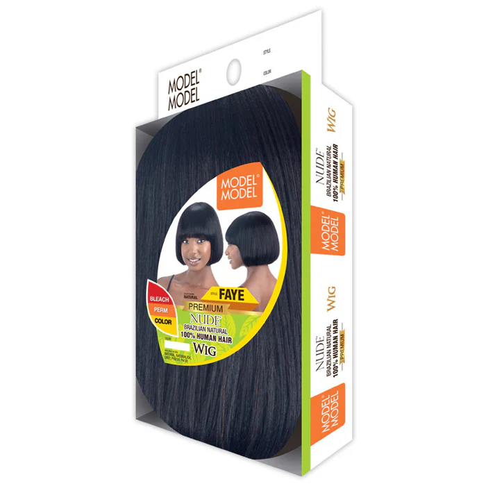 Model Model Premium Nude Brazilian Natural 100% Human Hair Full Wig - FAYE - Image 5