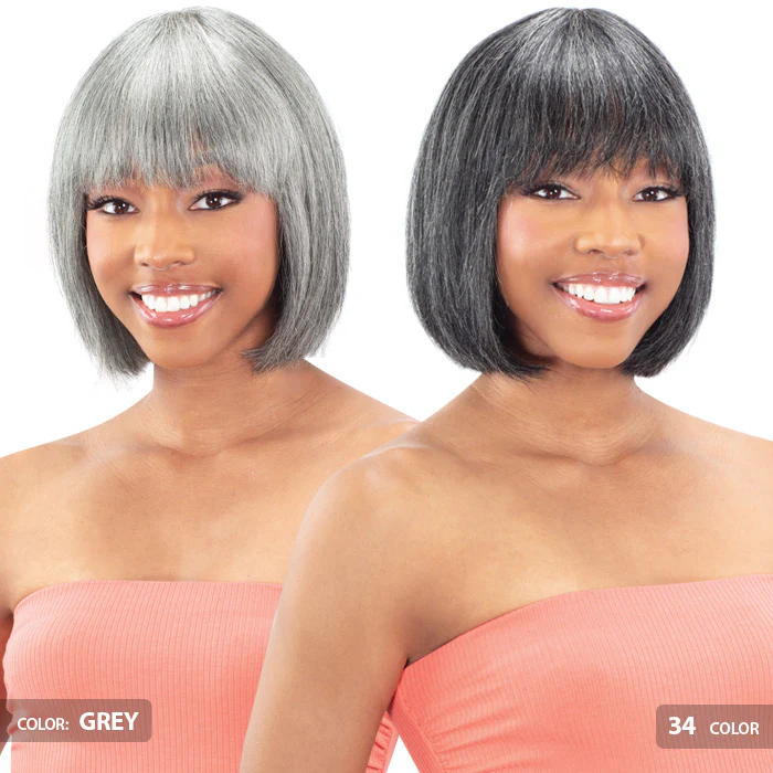 Model Model Premium Nude Brazilian Natural 100% Human Hair Full Wig - LENORA - Image 2
