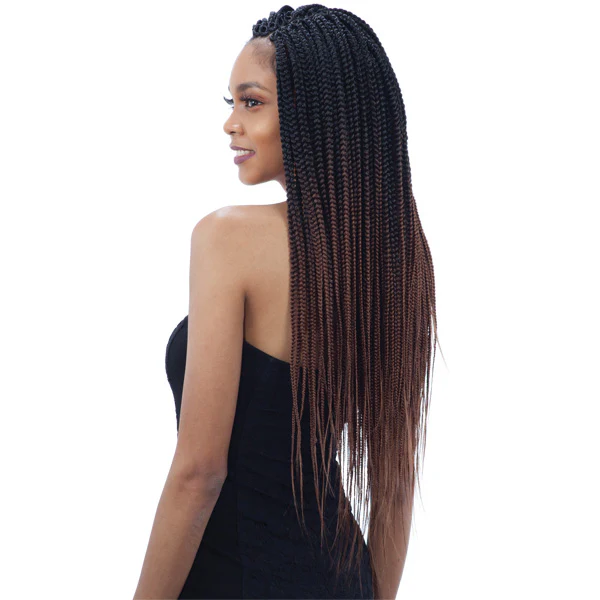 Model Model Synthetic Crochet Glance Braid - PRE STRETCHED NIGERIAN BRAID 24" - Image 2