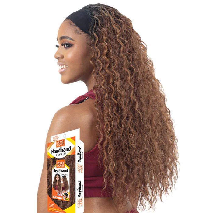 Model Model Headband Full Cap Wig - ZARIA - Image 2