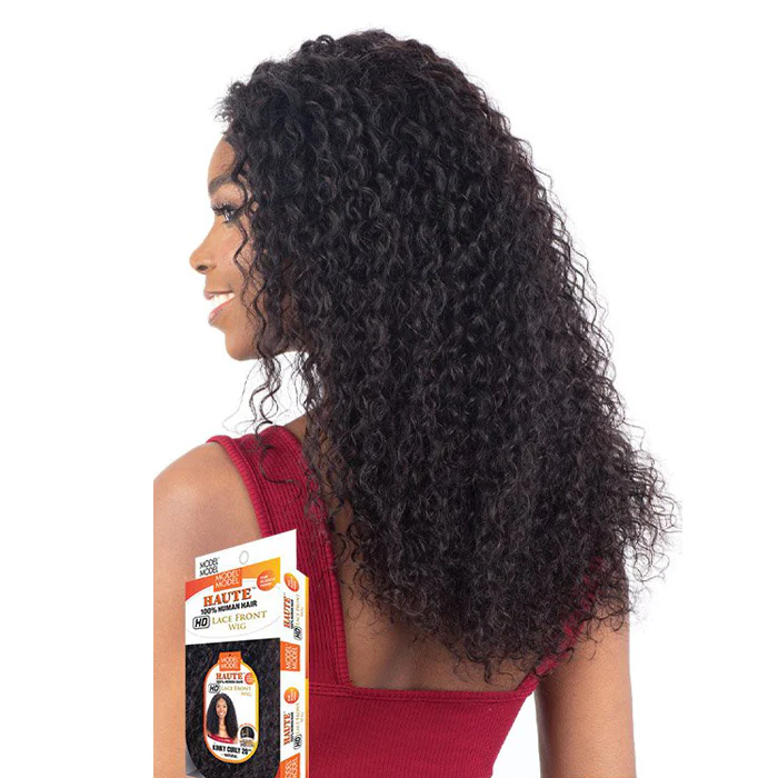 Model Model Haute 100% Human Hair HD Lace Front Wig - KINKY CURLY 20 - Image 2