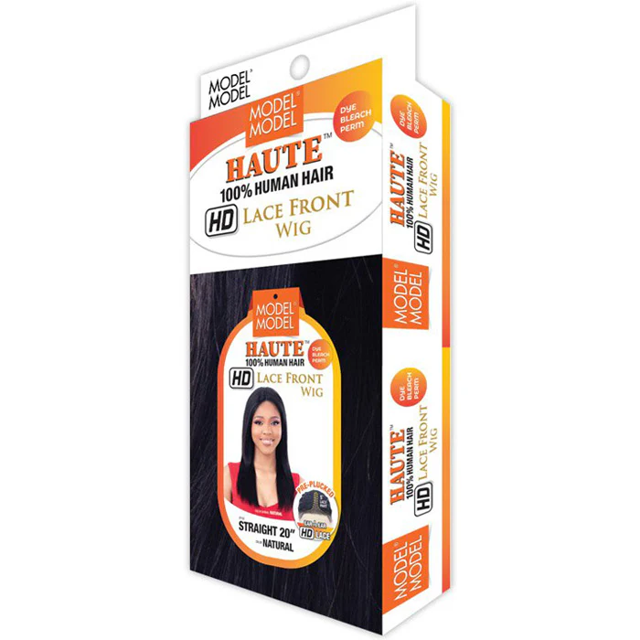 Model Model Haute 100% Virgin Human Hair HD Lace Front Wig - STRAIGHT 20 - Image 3