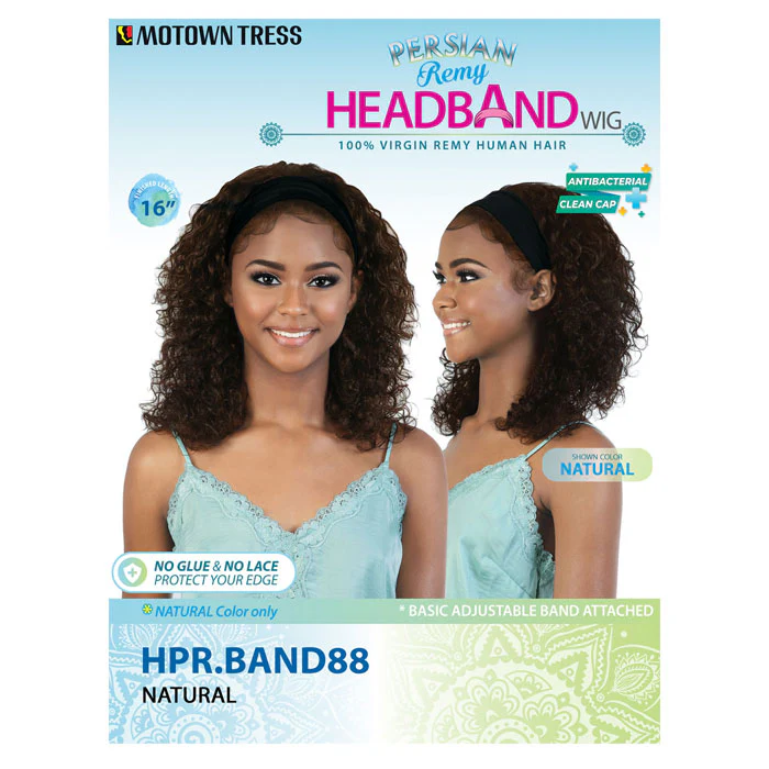 Motown Tress 100% Persian Virgin Remy Human Hair Headband Wig - HPR BAND88 - Image 6