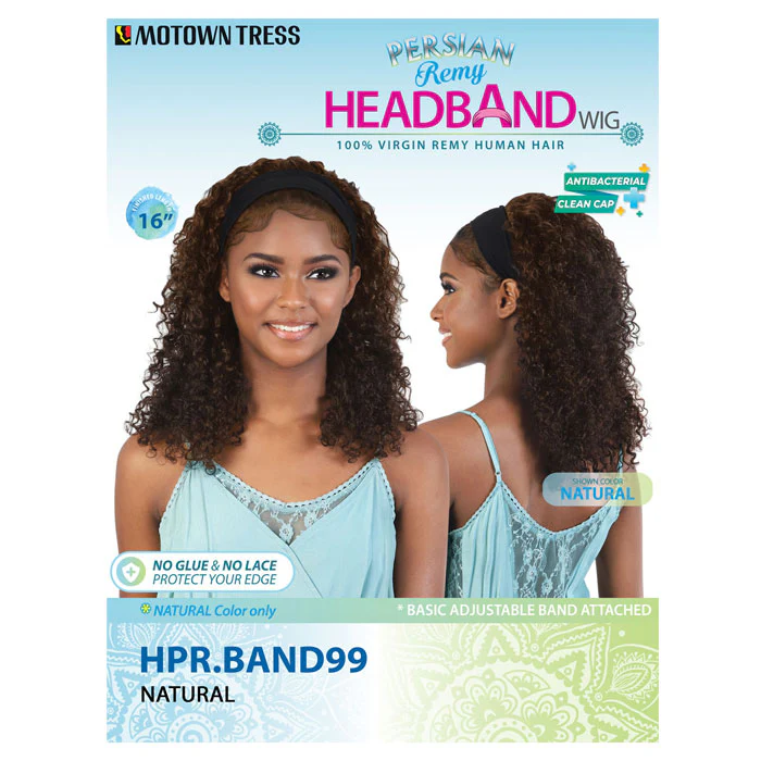 Motown Tress 100% Persian Virgin Remy Human Hair Headband Wig - HPR BAND99 - Image 5