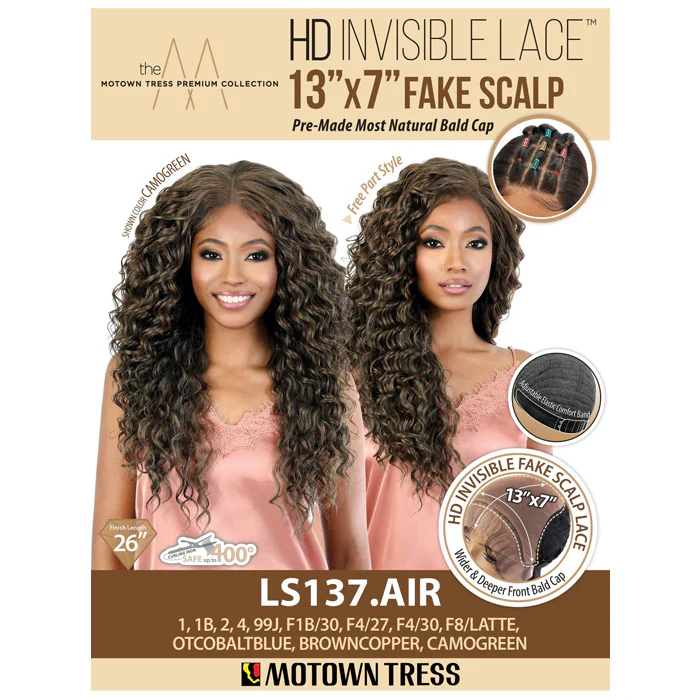 Motown Tress 13x7 HD Invisible Fake Scalp Lace Front Wig - LS137.AIR - Image 5