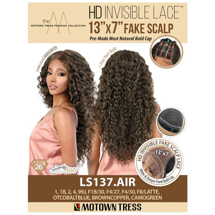 Motown Tress 13x7 HD Invisible Fake Scalp Lace Front Wig - LS137.AIR - Image 7