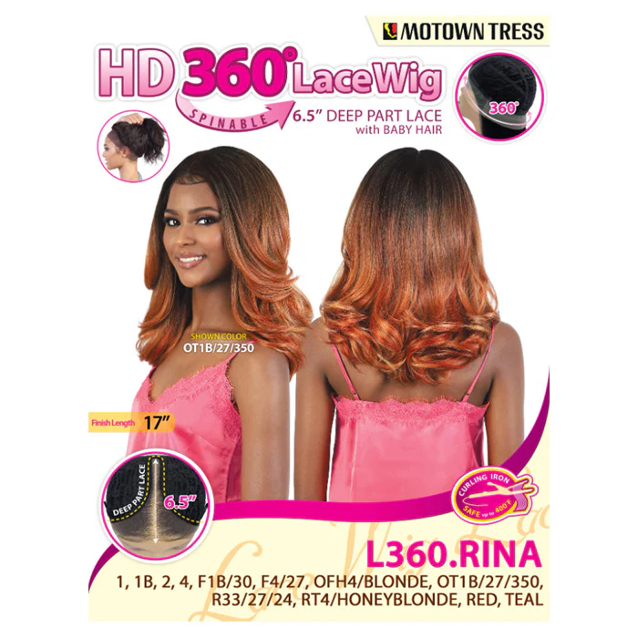 Motown Tress 6.5" Deep Part HD 360 Lace Wig - L360.RINA - Image 7